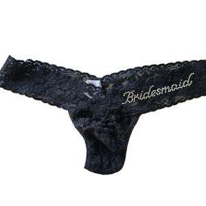 hanky panky  thong panty Original Rise Bridesmaid Black bridesmaids Nwot